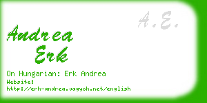 andrea erk business card